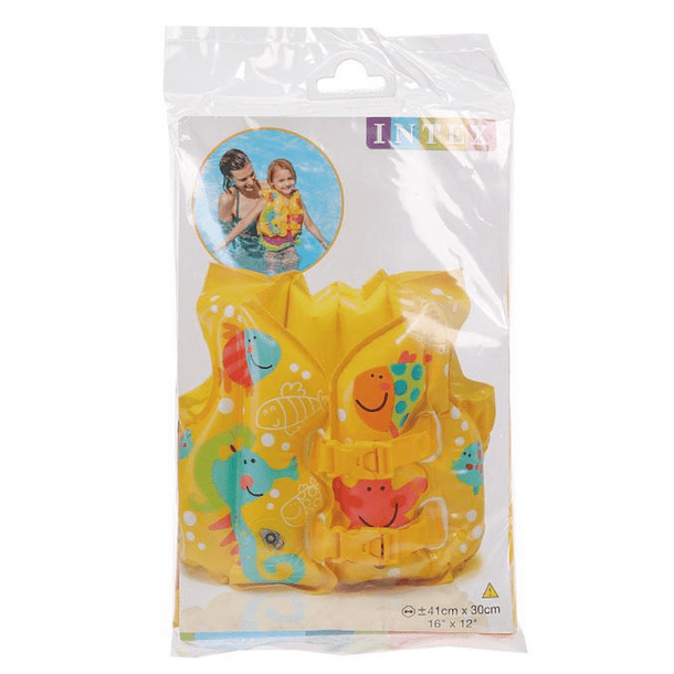 Flotador Inflable Bebé Intex Chaleco Tropical Capacidad 23 kg 3