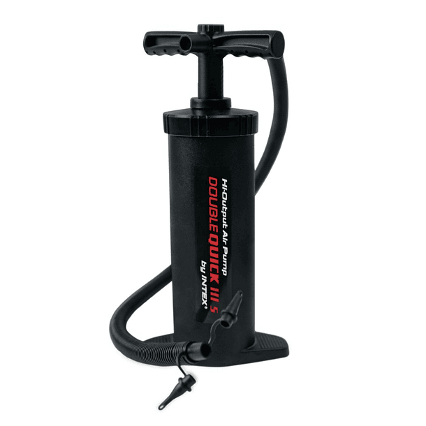 Inflador Manual Intex Infla y Desinfla Doble Velocidad Double Quick III S
