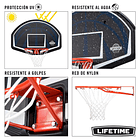 Aro de Basketball Lifetime Tablero Polietileno 112 x 72 cm 44″ Classic 4