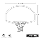 Aro de Basketball Lifetime Tablero Polietileno 112 x 72 cm 44″ Classic 5