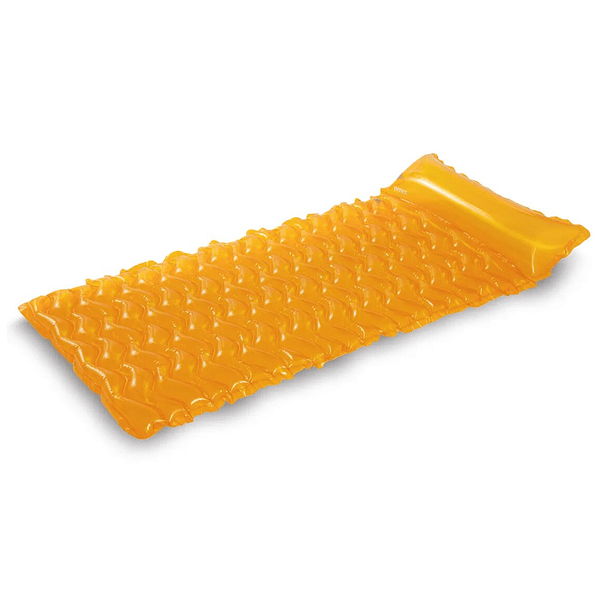 Flotador Inflable Mat Intex 229x86 Cm Tote-n-Float Naranja