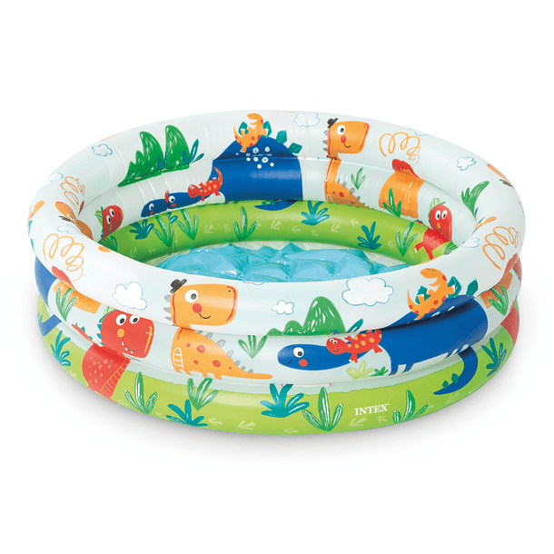 Piscina Bebé Inflable Dinosaurio Intex 61x22 Cm Dino Buddies 3 Ring