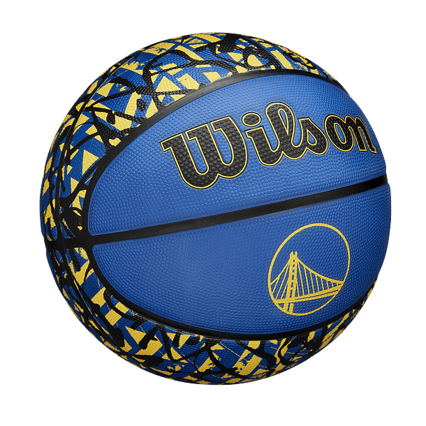 Balón Basketball Wilson NBA Team Graffiti Golden State Warriors Tamaño 7