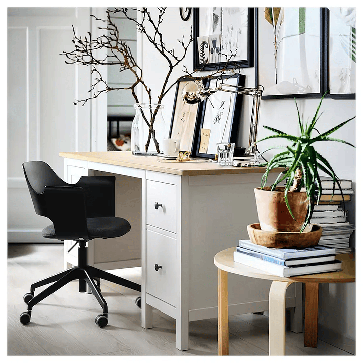 Desk, white/sepia tint HEMNES 6