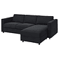 3-seater sectional sofa, Saxemara petrol VIMLE - Miniatura 1