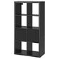 Furniture combination with drawers, black KALLAX - Miniatura 1