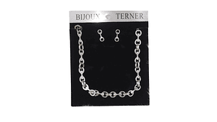 Collar Con Aros Bijoux Terner Mujer Ami1927588 Silver   