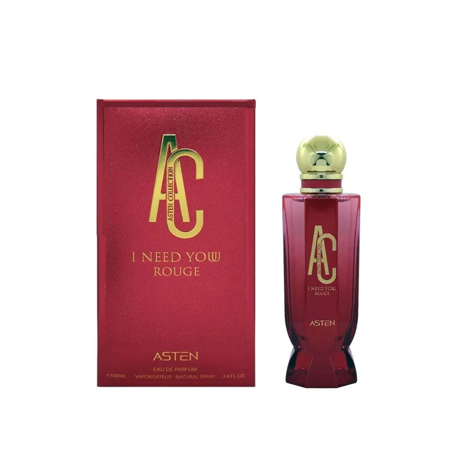 Perfume Asten I Need You Rouge Mujer Edp 100 ml 
