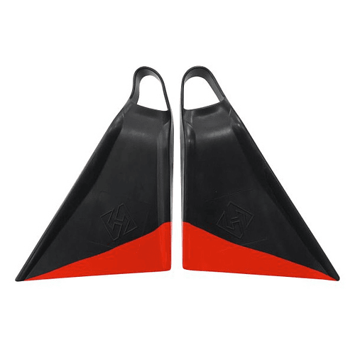 Aletas Houston Punta Recta Black / Red COD.10420